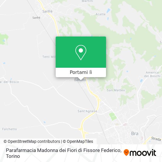 Mappa Parafarmacia Madonna dei Fiori di Fissore Federico