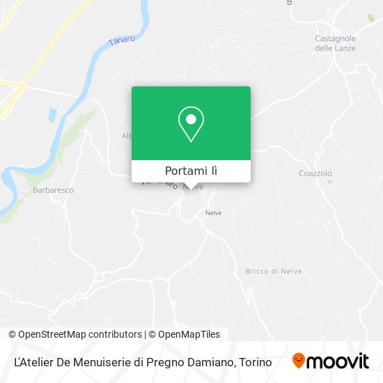 Mappa L'Atelier De Menuiserie di Pregno Damiano