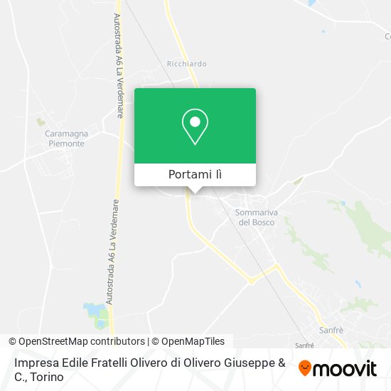 Mappa Impresa Edile Fratelli Olivero di Olivero Giuseppe & C.