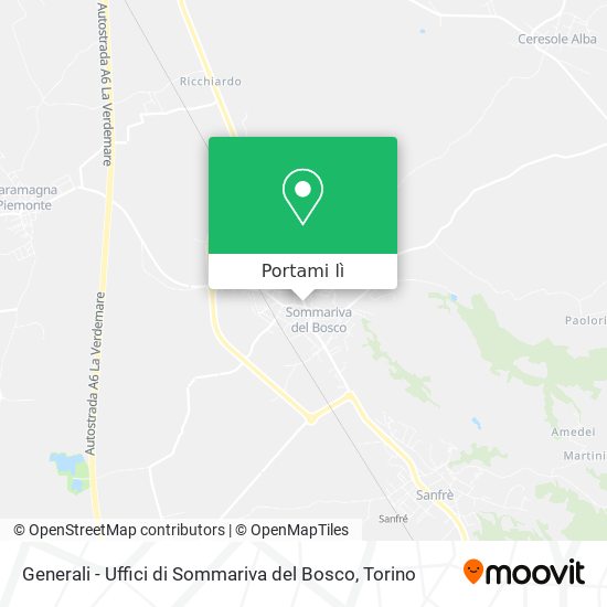 Mappa Generali - Uffici di Sommariva del Bosco