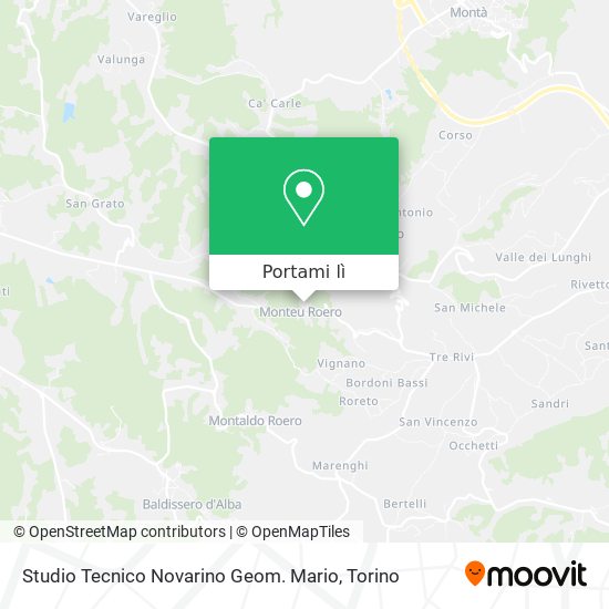 Mappa Studio Tecnico Novarino Geom. Mario