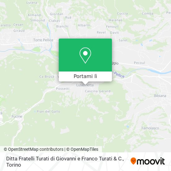 Mappa Ditta Fratelli Turati di Giovanni e Franco Turati & C.