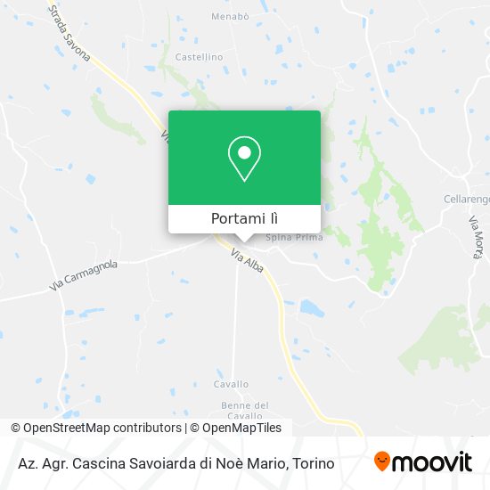 Mappa Az. Agr. Cascina Savoiarda di Noè Mario