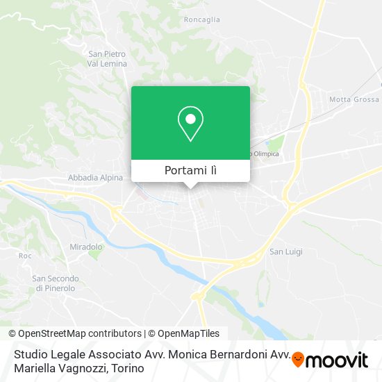 Mappa Studio Legale Associato Avv. Monica Bernardoni Avv. Mariella Vagnozzi