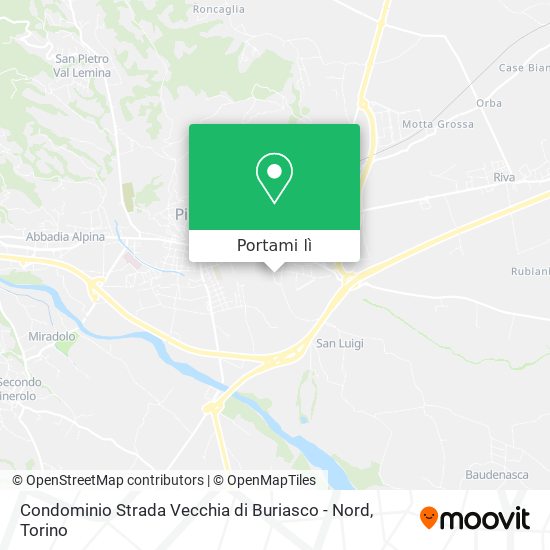 Mappa Condominio Strada Vecchia di Buriasco - Nord