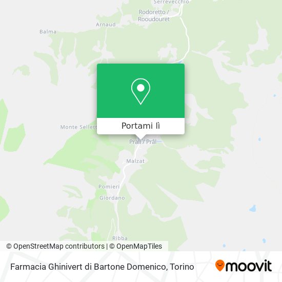 Mappa Farmacia Ghinivert di Bartone Domenico