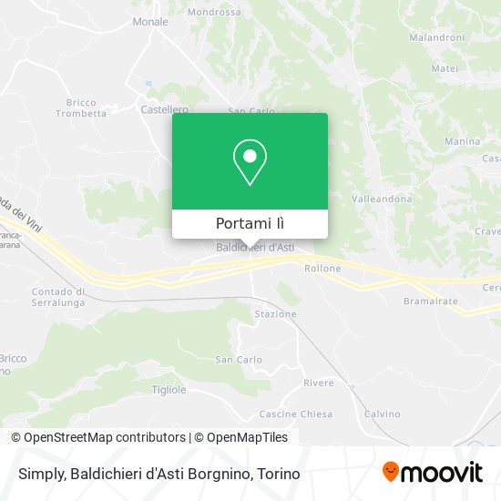 Mappa Simply, Baldichieri d'Asti Borgnino