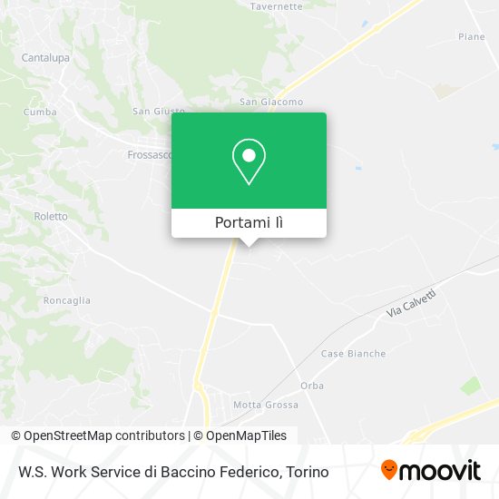 Mappa W.S. Work Service di Baccino Federico