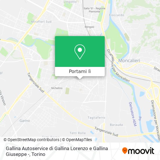 Mappa Gallina Autoservice di Gallina Lorenzo e Gallina Giuseppe -