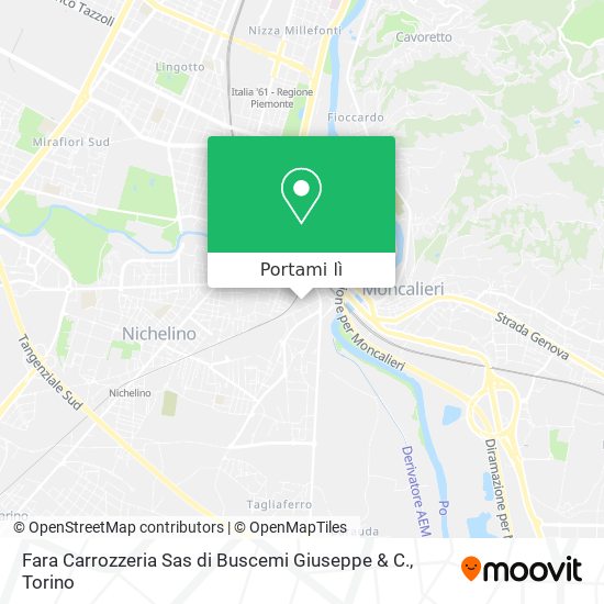 Mappa Fara Carrozzeria Sas di Buscemi Giuseppe & C.