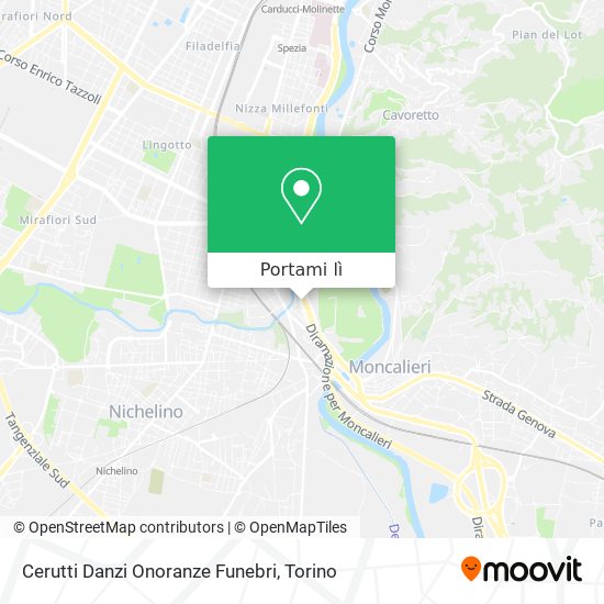 Mappa Cerutti Danzi Onoranze Funebri