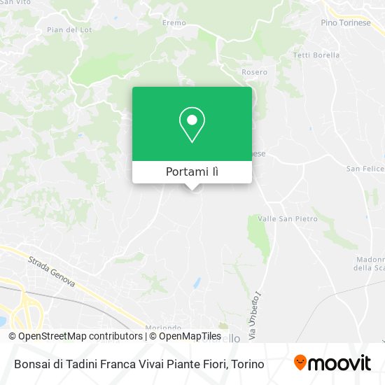 Mappa Bonsai di Tadini Franca Vivai Piante Fiori