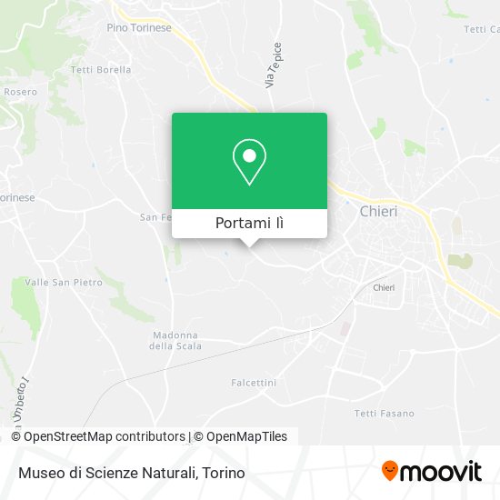 Mappa Museo di Scienze Naturali