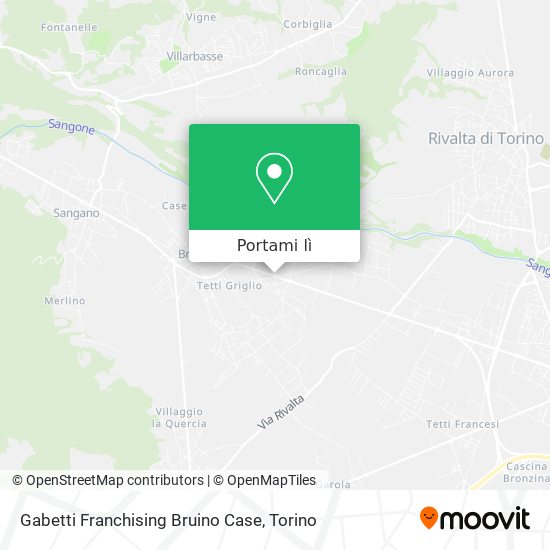Mappa Gabetti Franchising Bruino Case