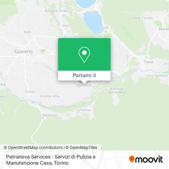 Mappa Petranova Services - Servizi di Pulizia e Manutenzione Casa