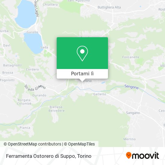 Mappa Ferramenta Ostorero di Suppo