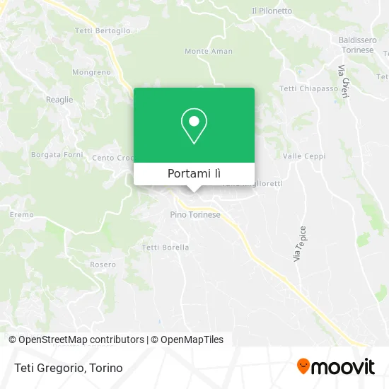 Mappa Teti Gregorio