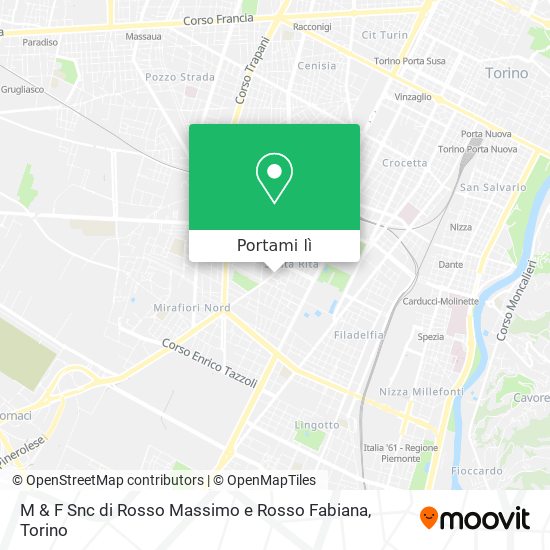 Mappa M & F Snc di Rosso Massimo e Rosso Fabiana