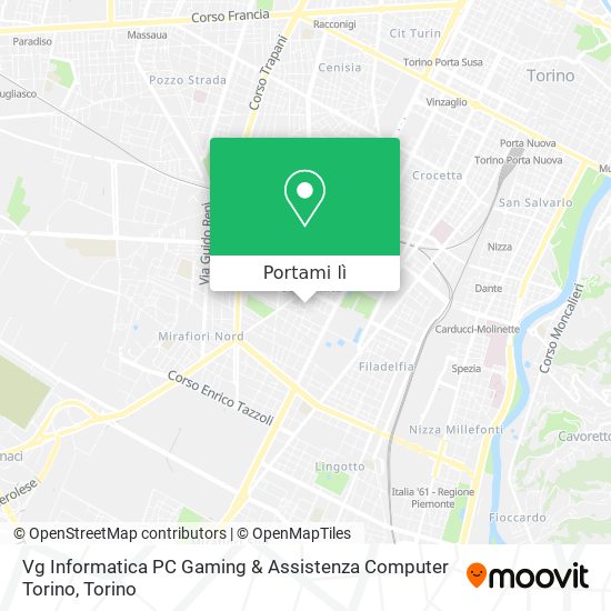 Mappa Vg Informatica PC Gaming & Assistenza Computer Torino