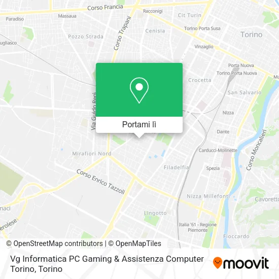 Mappa Vg Informatica PC Gaming & Assistenza Computer Torino