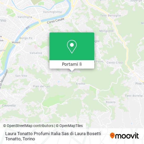 Mappa Laura Tonatto Profumi Italia Sas di Laura Bosetti Tonatto