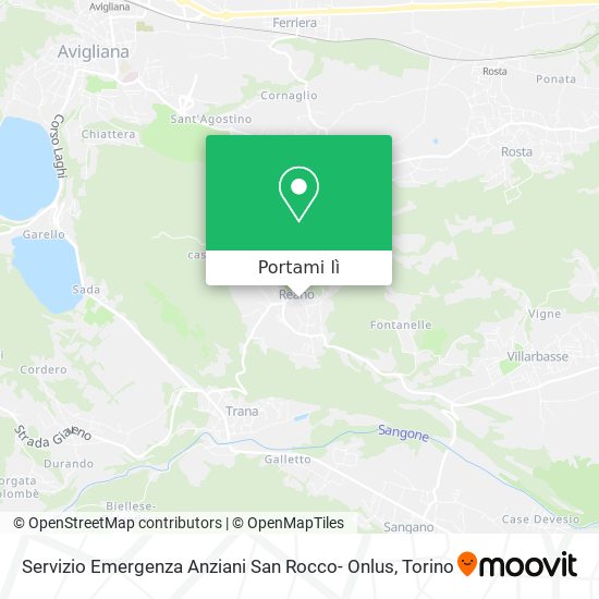 Mappa Servizio Emergenza Anziani San Rocco- Onlus