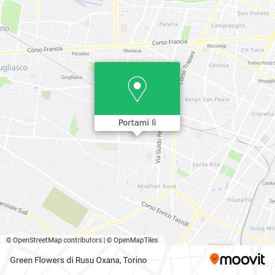 Mappa Green Flowers di Rusu Oxana