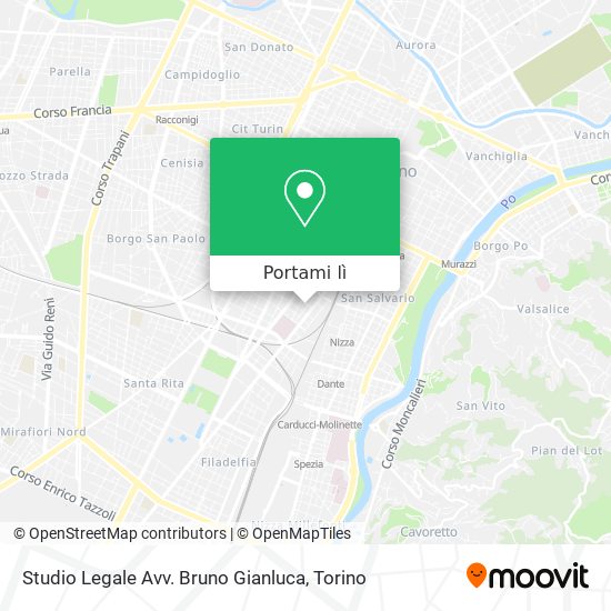 Mappa Studio Legale Avv. Bruno Gianluca
