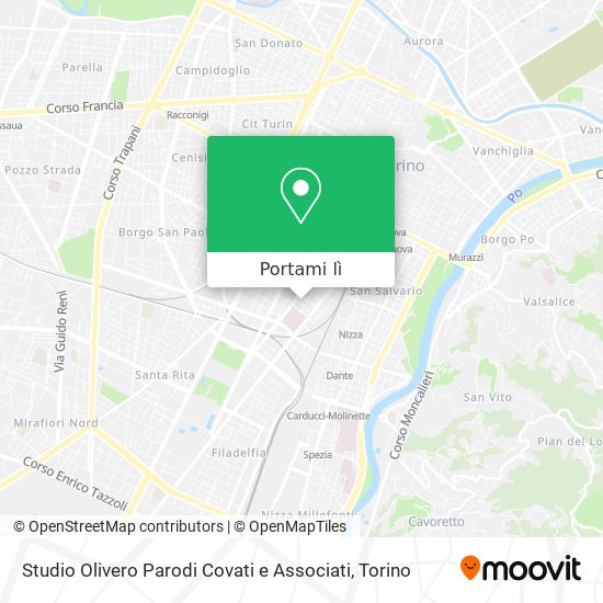 Mappa Studio Olivero Parodi Covati e Associati
