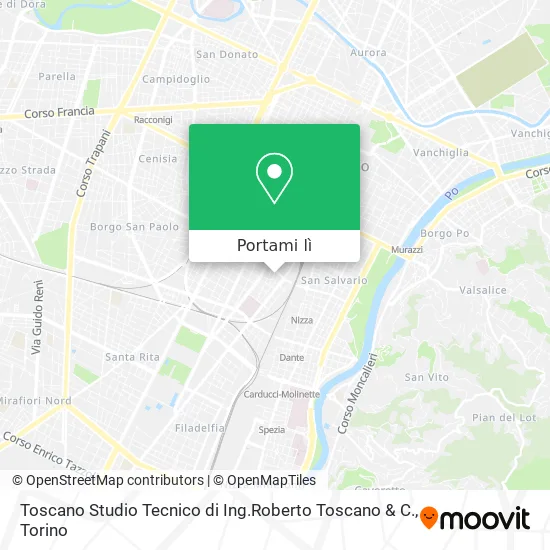 Mappa Toscano Studio Tecnico di Ing.Roberto Toscano & C.