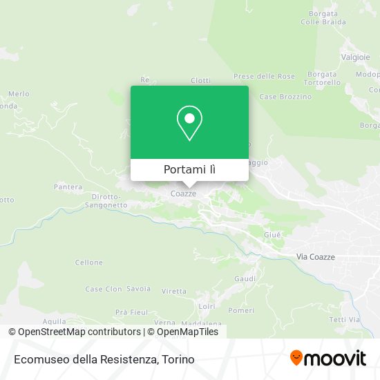 Mappa Ecomuseo della Resistenza