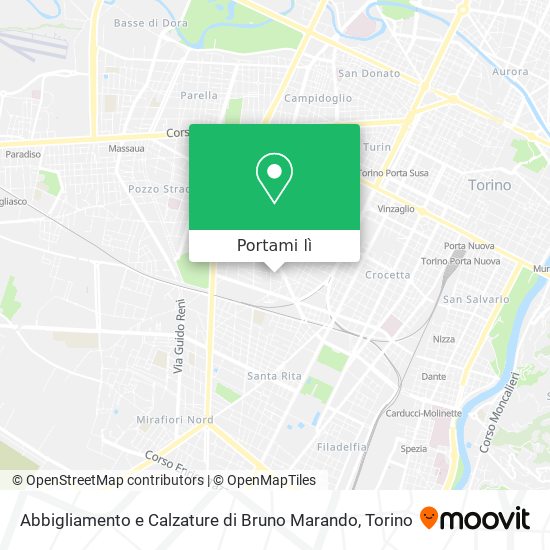 Mappa Abbigliamento e Calzature di Bruno Marando