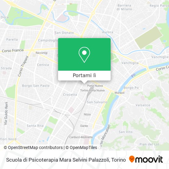 Mappa Scuola di Psicoterapia Mara Selvini Palazzoli