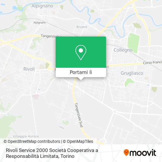 Mappa Rivoli Service 2000 Società Cooperativa a Responsabilità Limitata