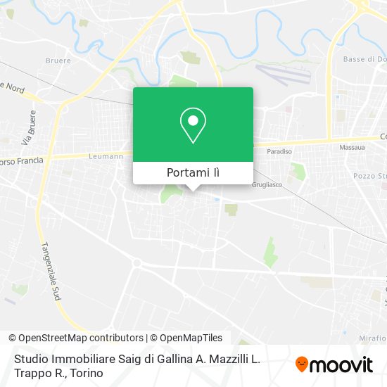 Mappa Studio Immobiliare Saig di Gallina A. Mazzilli L. Trappo R.