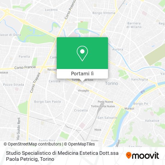 Mappa Studio Specialistico di Medicina Estetica Dott.ssa Paola Petricig