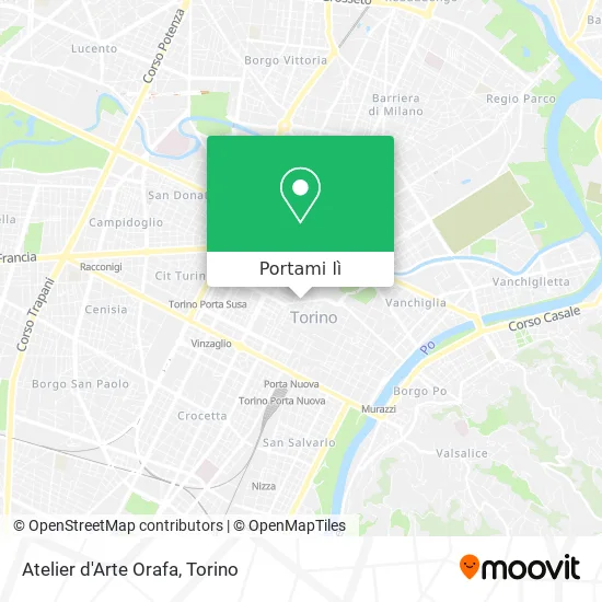 Mappa Atelier d'Arte Orafa