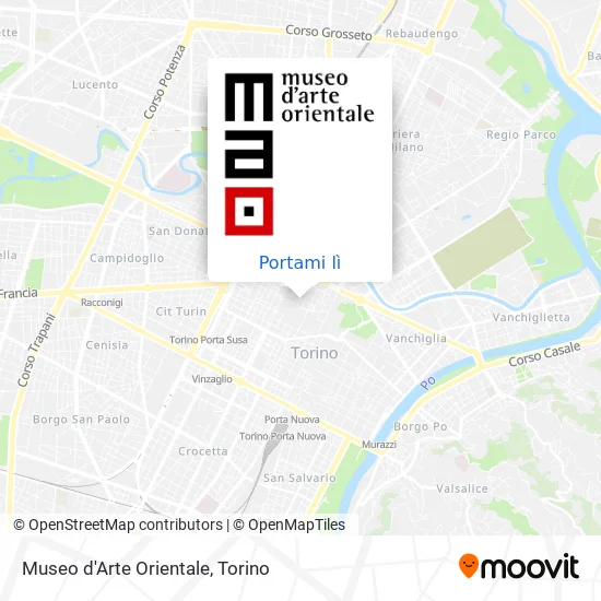 Mappa Museo d'Arte Orientale