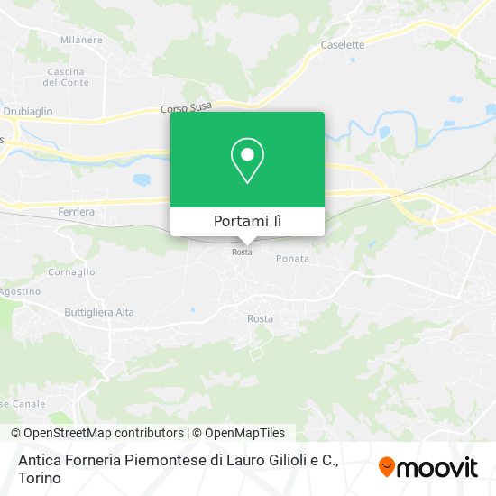 Mappa Antica Forneria Piemontese di Lauro Gilioli e C.