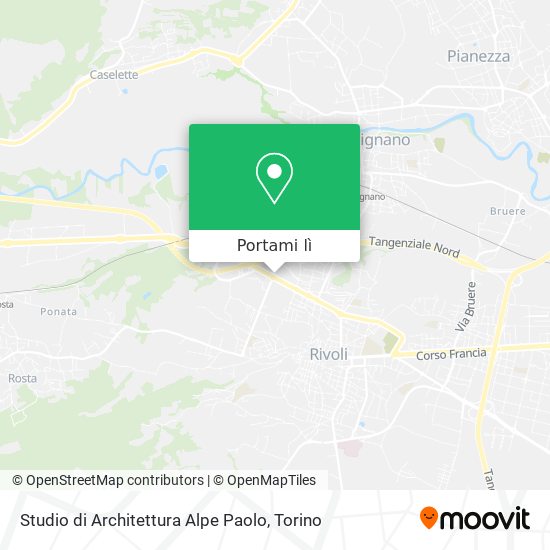 Mappa Studio di Architettura Alpe Paolo