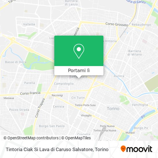 Mappa Tintoria Ciak Si Lava di Caruso Salvatore