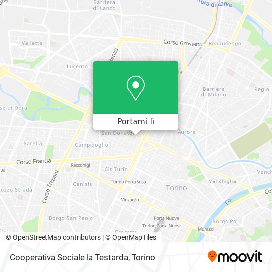 Mappa Cooperativa Sociale la Testarda