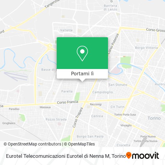 Mappa Eurotel Telecomunicazioni Eurotel di Nenna M