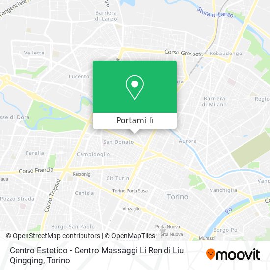 Mappa Centro Estetico - Centro Massaggi Li Ren di Liu Qingqing