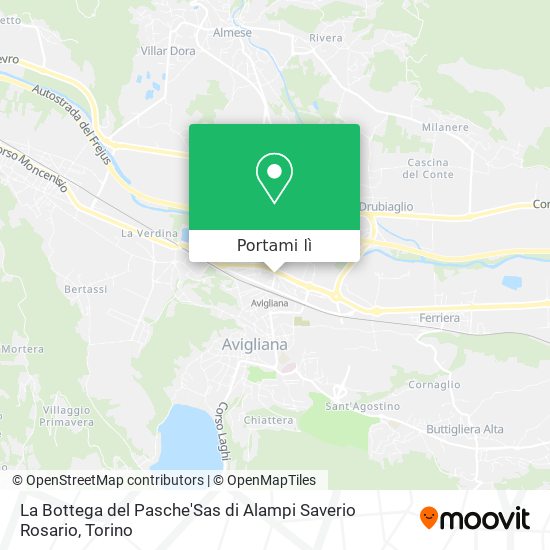 Mappa La Bottega del Pasche'Sas di Alampi Saverio Rosario