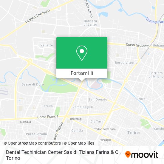 Mappa Dental Techinician Center Sas di Tiziana Farina & C.