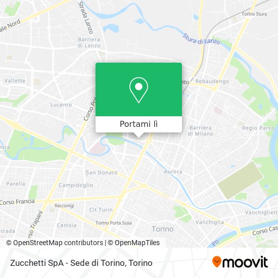 Mappa Zucchetti SpA - Sede di Torino