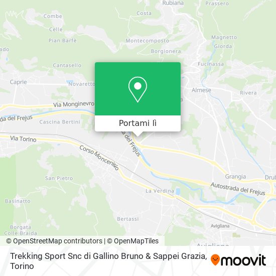 Mappa Trekking Sport Snc di Gallino Bruno & Sappei Grazia