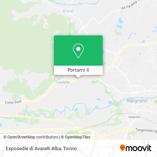 Mappa Exposedie di Avarelli Alba