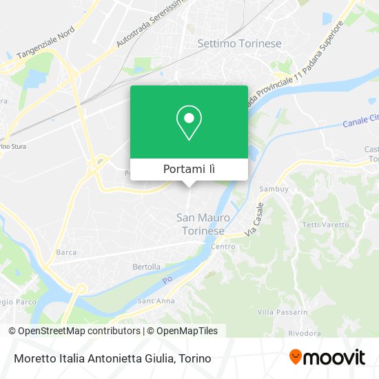 Mappa Moretto Italia Antonietta Giulia